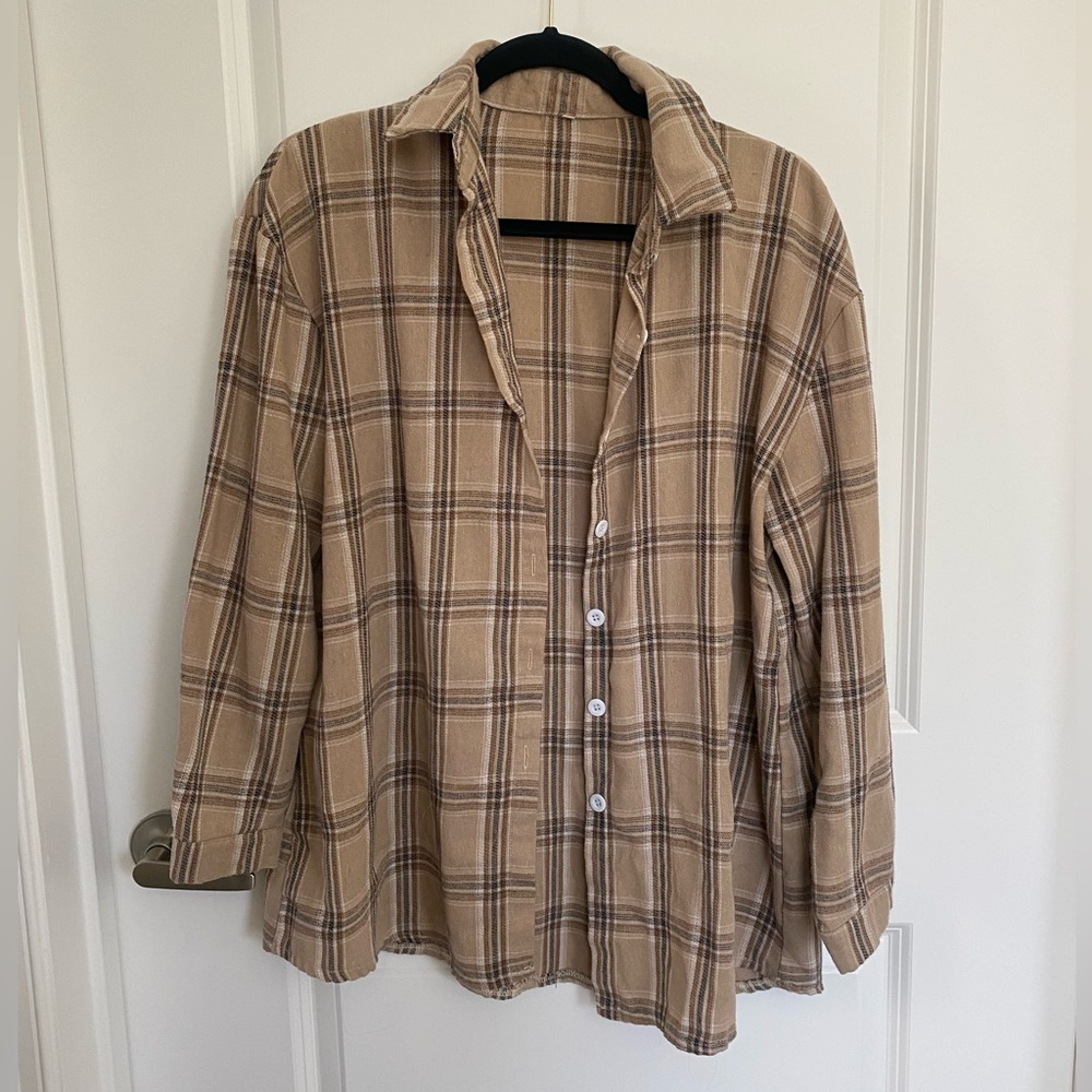 Long sleeve flannel button down